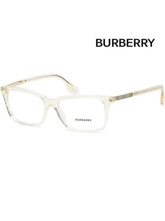 Eyewear Transparent Square Horn-rimmed Eyeglasses Yellow - BURBERRY - BALAAN 2