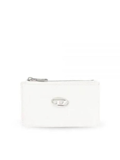 Glossy Leather Card Wallet White - DIESEL - BALAAN 2