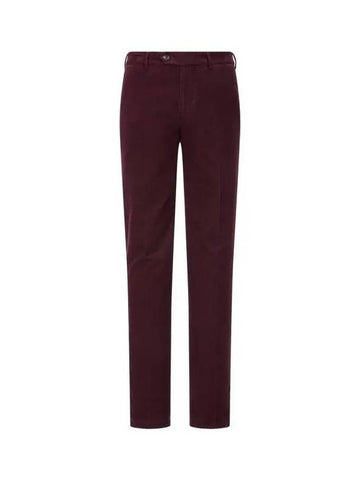 Men s unbutton closure corduroy pants wine 271786 - BRUNELLO CUCINELLI - BALAAN 1