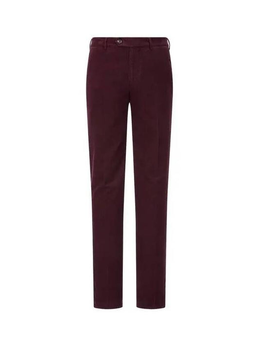 Men s unbutton closure corduroy pants wine 271786 - BRUNELLO CUCINELLI - BALAAN 1