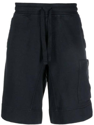 Side Patch Pocket Drawstring Shorts Navy - TEN C - BALAAN 1