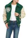 Varsity College Jacket Green - FAMILY FIRST - BALAAN 7