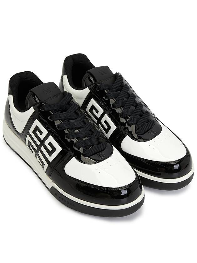 G4 Patent Leather Low Top Sneakers Black - GIVENCHY - BALAAN 4