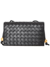 Intrecciato Strap Trio Shoulder Bag Black - BOTTEGA VENETA - BALAAN 2