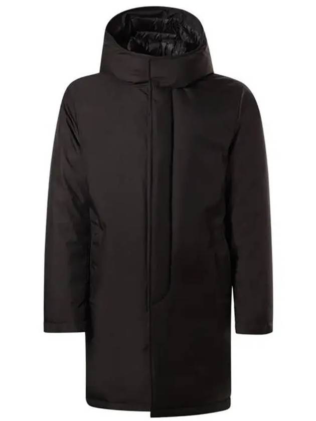 Men's Hooded Padded Coat Black - FAY - BALAAN 7