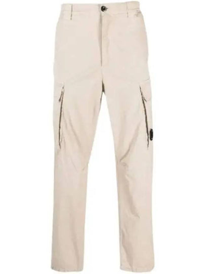 Twill Stretch Lens Cargo Straight Pants Beige - CP COMPANY - BALAAN 2