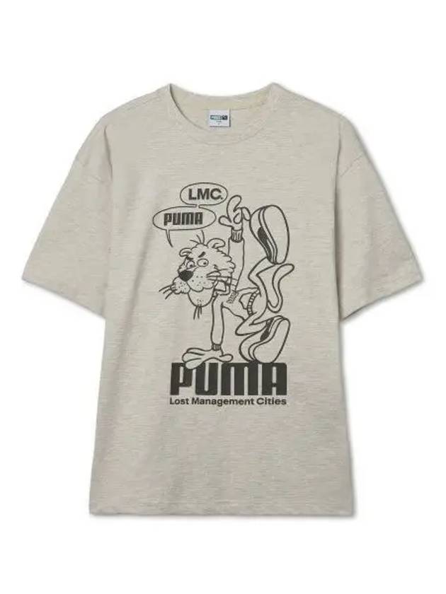 LMC graphic short sleeve t shirt light beige 940067 02 - PUMA - BALAAN 1