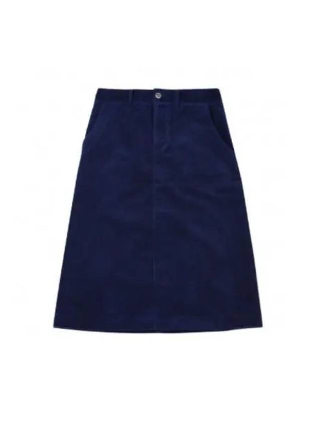 Women's Jennie A-Line Skirt Dark Blue - A.P.C. - BALAAN 2