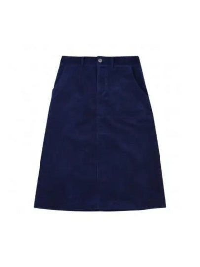 Women's Jennie A-Line Skirt Dark Blue - A.P.C. - BALAAN 2