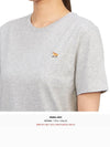 Baby Fox Patch Regular Short Sleeve T-Shirt Grey - MAISON KITSUNE - BALAAN 7