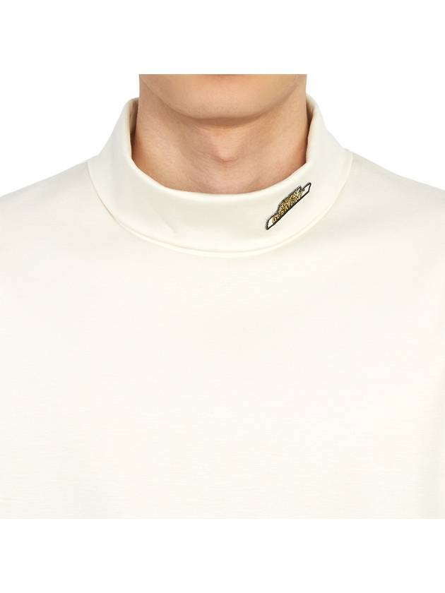 Gimme Roll Neck Jersey Top White - HORN GARMENT - BALAAN 7