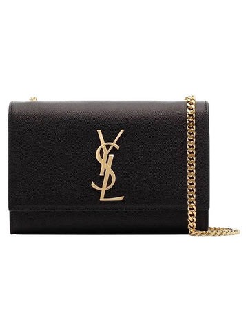 Kate Monogram Small Cross Bag Black - SAINT LAURENT - BALAAN 1