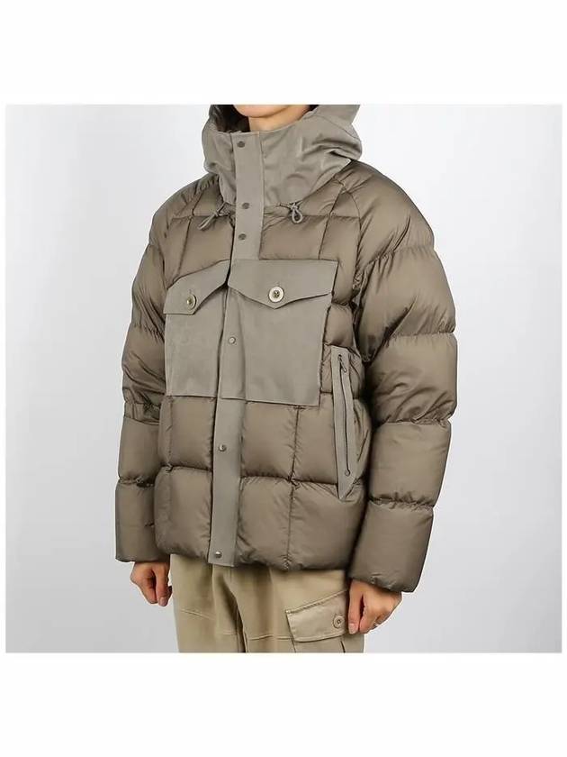 Tanker Combo Down Jacket Padding Khaki - TEN C - BALAAN 3