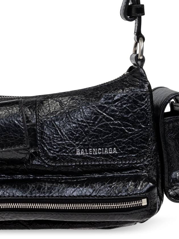 Superbusy Leather Shoulder Bag Black - BALENCIAGA - BALAAN 7