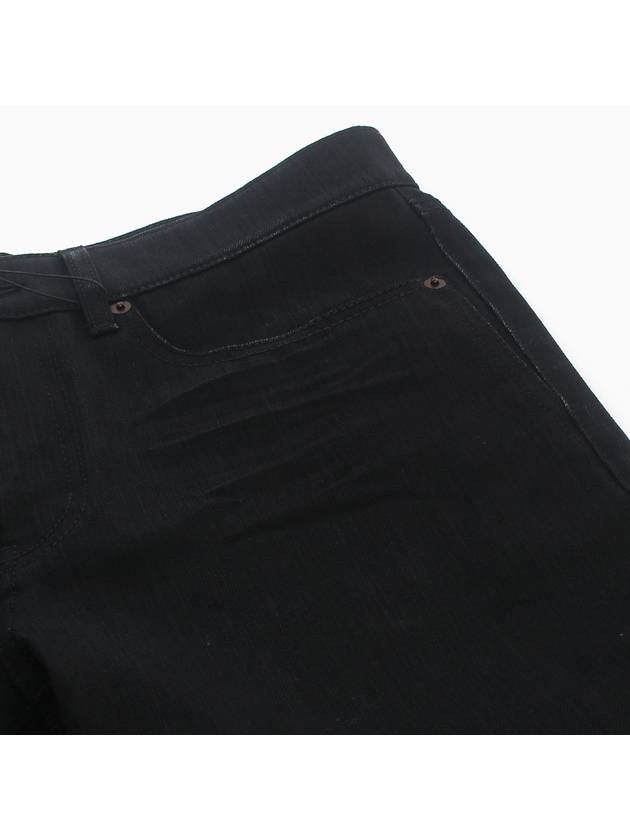 Men's Denim Slim Fit Coated Jeans Black - SAINT LAURENT - BALAAN.