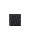 Compact Vertical Oblique Jacquard Card Wallet Black - DIOR - BALAAN 1