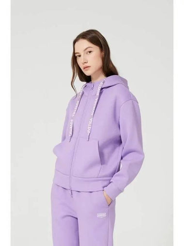 Marne full zip N violet women s hooded set up top - DUVETICA - BALAAN 1