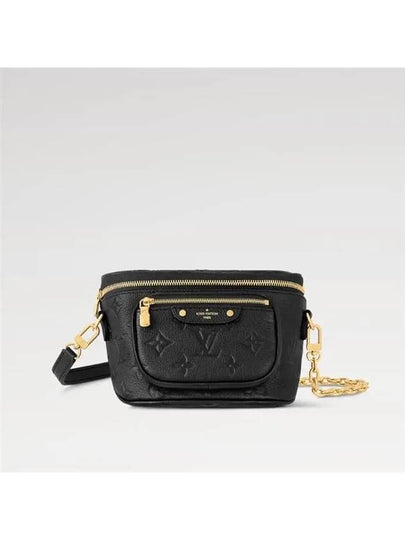 Mini Monogram Empreinte Leather Bum Bag Black - LOUIS VUITTON - BALAAN 2