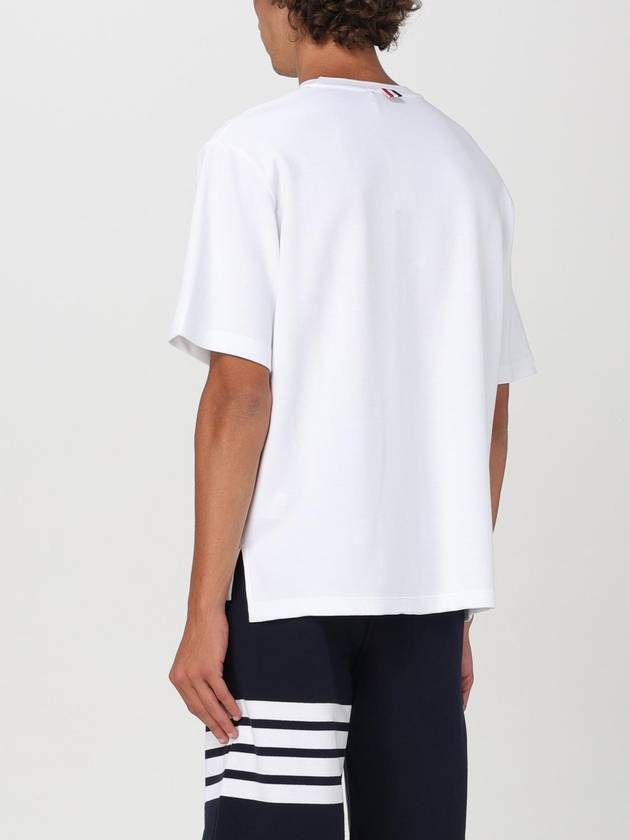 T-shirt di cotone Thom Browne - THOM BROWNE - BALAAN 3