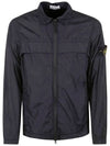 Garment Dyed Crinkle Reps R-NY Jacket Blue - STONE ISLAND - BALAAN 2