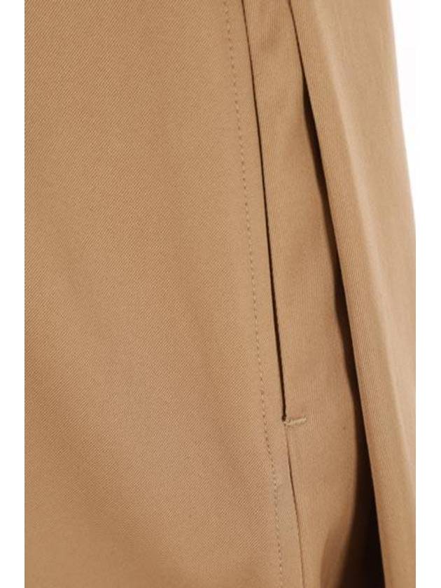 Belted Double Button A-Line Skirt Brown - BURBERRY - BALAAN 5