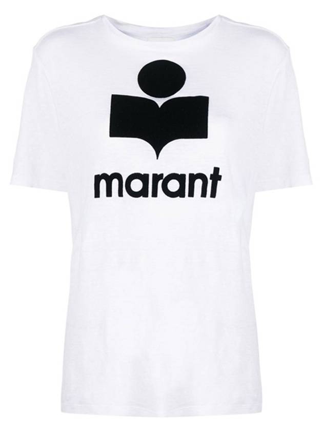 ZEWEL logo short sleeve t shirt TS0001FB A1N09E 20WH - ISABEL MARANT - BALAAN 2