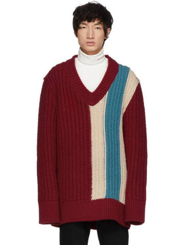 Calvin Klein by Calvin Klein 205W39NYC oversized chunky stripe sweater - RAF SIMONS - BALAAN 1