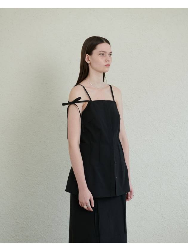 Out seam detail camisole sleeveless black - UNMUTE - BALAAN 7