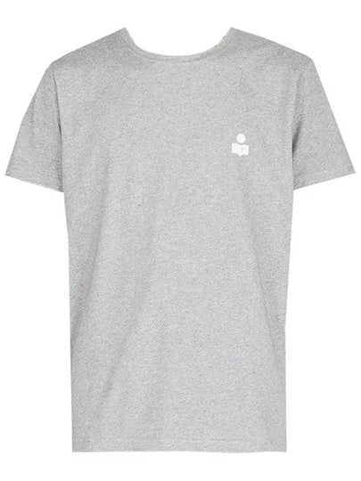 Zafferh Logo Patch Short Sleeve T-Shirt Grey - ISABEL MARANT - BALAAN 2