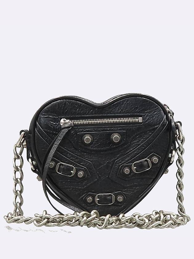 722781 1VG9Y 1000 Le Cagol Heart Leather Mini Bag - BALENCIAGA - BALAAN 2