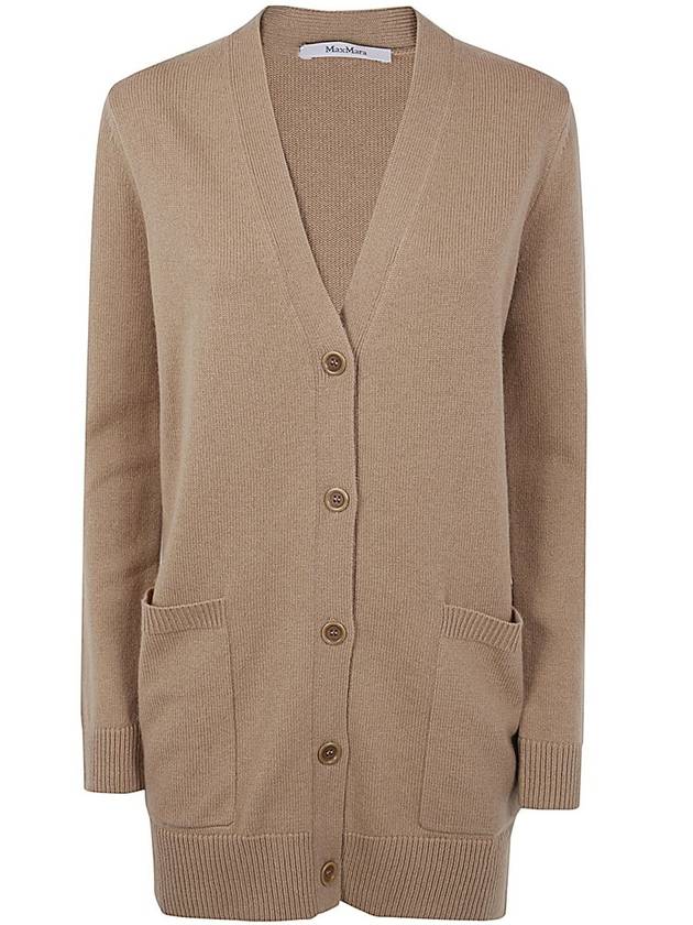 Villar Wool Cashmere Cardigan Camel - MAX MARA - BALAAN 2