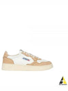 Women's Medalist Bi-Color Low-Top Sneakers Beige - AUTRY - BALAAN 2