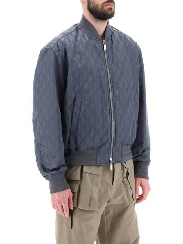 Men's CD Diamond Bomber Jacket Grey - DIOR - BALAAN 3