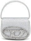 1DR XS Glitter Fabric Shoulder Bag Silver - DIESEL - BALAAN 3