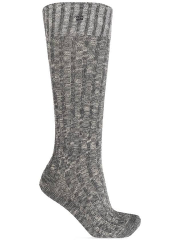 Ganni Socks With Lurex Thread, Women's, Grey - GANNI - BALAAN 1