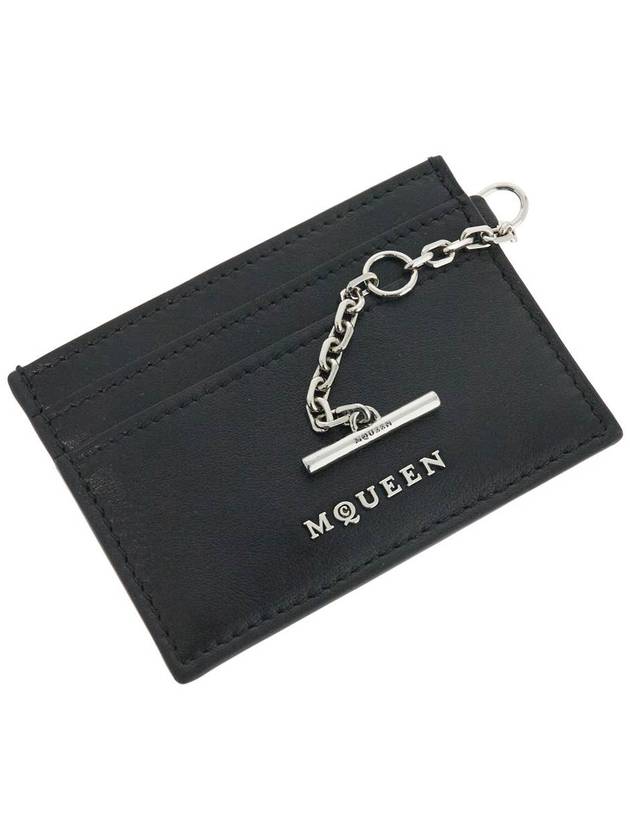 Sling Logo Plaque Card Holder Black - ALEXANDER MCQUEEN - BALAAN 3