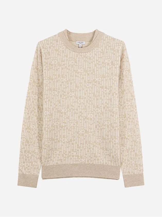 Women s Jacquard Knit Sweater CA2SW230106 - CALVIN KLEIN GOLF - BALAAN 4