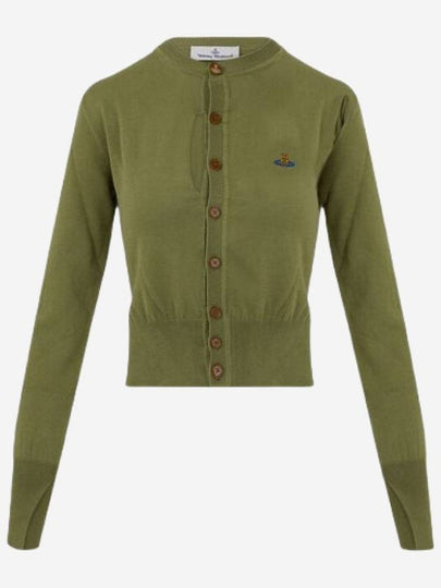 Ripped Embroidery Cardigan Khaki - VIVIENNE WESTWOOD - BALAAN 2