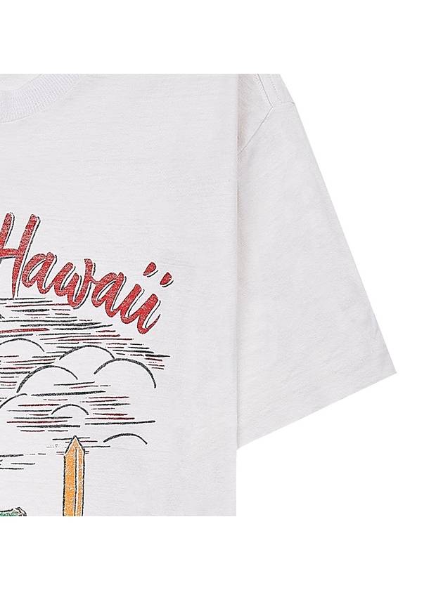 Easy Aloha Short Sleeve T Shirt 024 02W9ET013 VINTAGEWHITE - RE/DONE - BALAAN 6