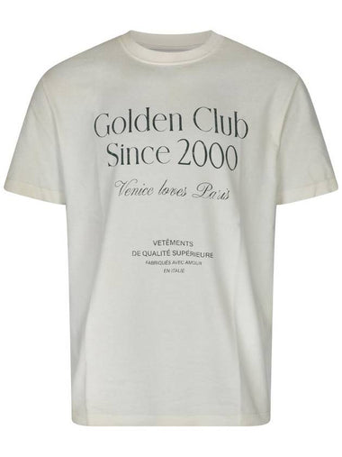 Crew Neck Cotton Paper Short Sleeve T-Shirt White - GOLDEN GOOSE - BALAAN 1