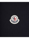 Stripe Trimming Logo Short Sleeve Polo Shirt Navy - MONCLER - BALAAN 4