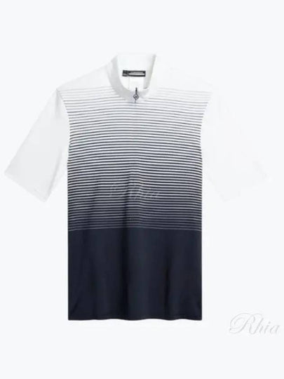 Amalia Striped Short Sleeve T-Shirt Navy - J.LINDEBERG - BALAAN 2