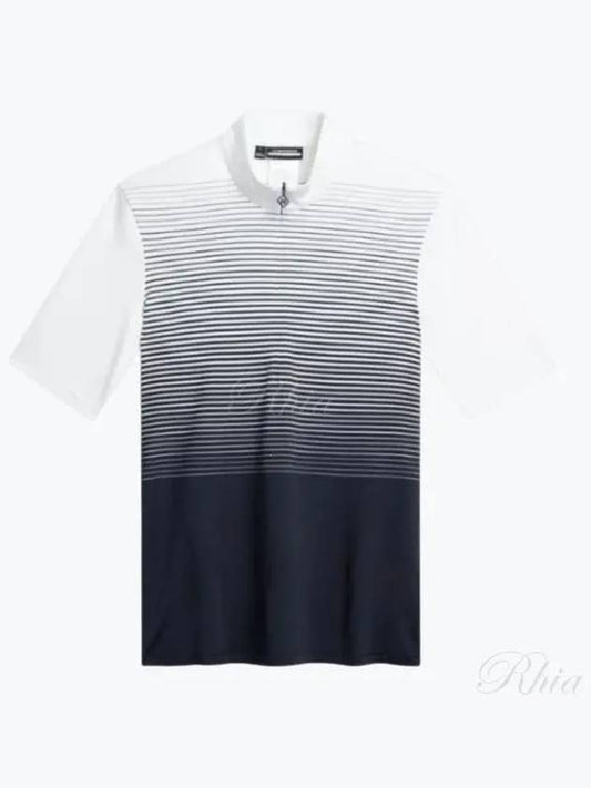 Amalia Striped Short Sleeve T-Shirt Navy - J.LINDEBERG - BALAAN 2