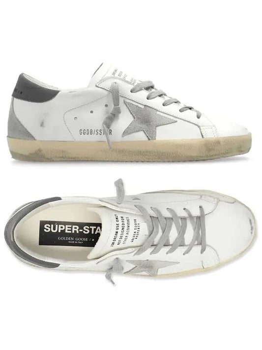 Superstar Leather Low Top Sneakers Grey White - GOLDEN GOOSE - BALAAN 2