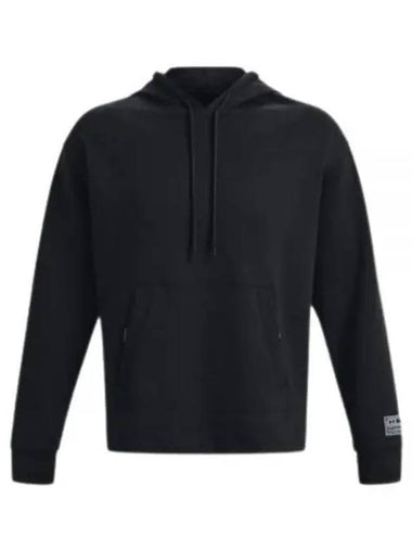 Summit Knit Hoodie Black - UNDER ARMOUR - BALAAN 1