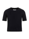 Washed Lambswool Crewneck Knit Top Navy - MAISON MARGIELA - BALAAN 2