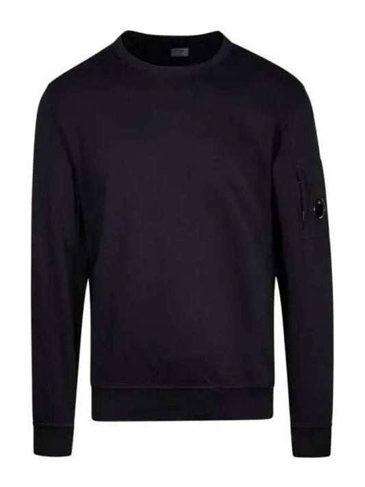 Light Fleece Sweatshirt Black - CP COMPANY - BALAAN 2