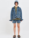 Jinro Oversized Denim Jacket Suit Blue - C WEAR BY THE GENIUS - BALAAN 4