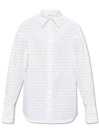 Sportmax Shirt With Decorative Finish Vicky, Women's, White - MAX MARA SPORTMAX - BALAAN 1