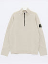 Wappen Patch Lambswool Half-Zip Knit Top Plaster - STONE ISLAND - BALAAN 2